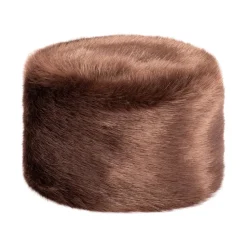 Outlet Chapeau Calot Femme Hiver en Fausse Fourrure châtaigne Femme Fausse Fourrure|Chapeaux Hiver
