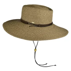 New Chapeau Canotier en Papier Tressé Bruges marron Femme Chapeaux Été|Chapeaux Femme