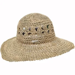 Cheap Chapeau Capeline Été en Jonc de Mer Crocheté naturel Femme Chapeaux Été|Chapeaux De Paille