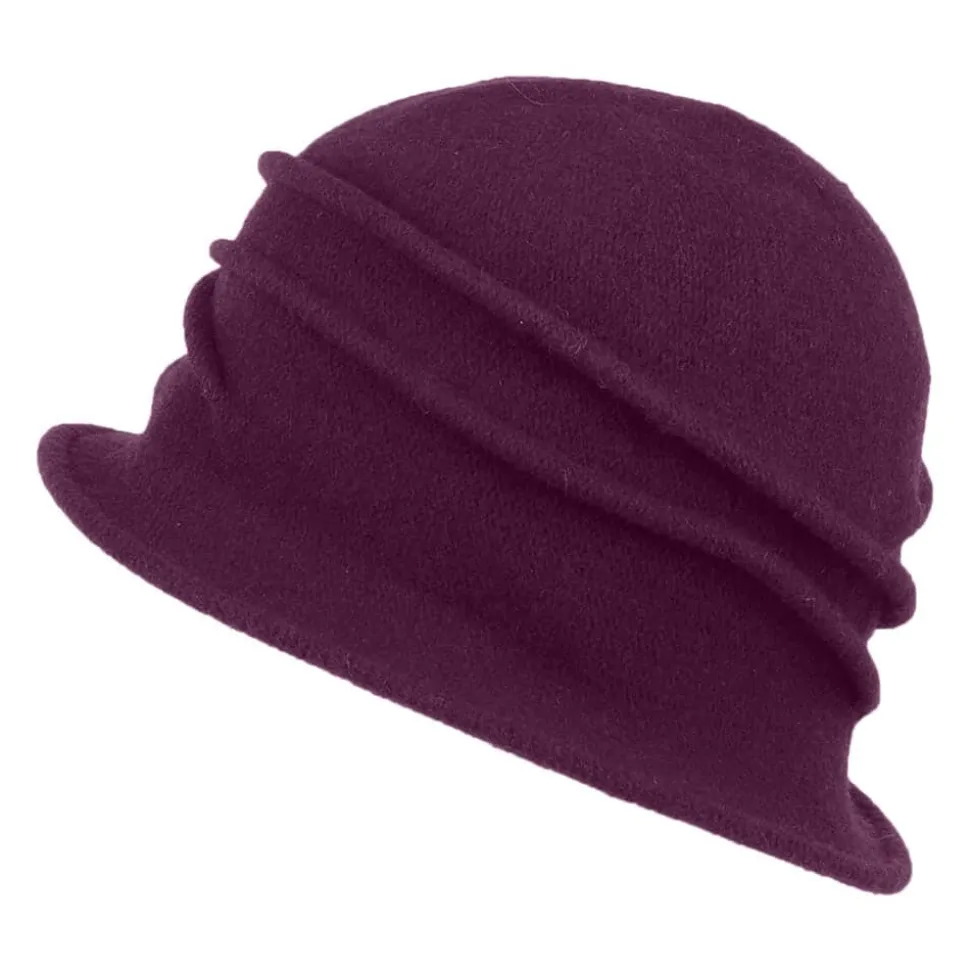 Discount Chapeau Cloche en Laine avec Rosette Sienna violet Femme Chapeaux Hiver|Chapeaux Cloche