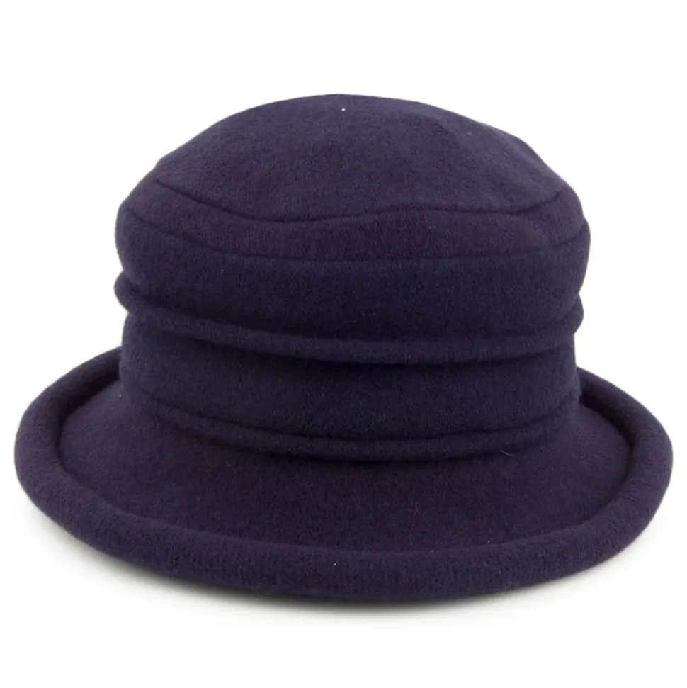 Fashion Chapeau Cloche en Laine Tula bleu marine Femme Chapeaux Hiver|Chapeaux Cloche