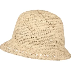 New Chapeau Cloche en Paille Tikia naturel Femme Chapeaux De Paille|Chapeaux Cloche