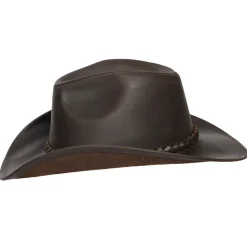 Best Chapeau de Cowboy en Cuir de Buffle chocolat JAXON & JAMES Femme/Homme Chapeaux De Cowboy|Chapeaux De Cowboy