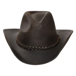 Best Chapeau de Cowboy en Cuir de Buffle chocolat JAXON & JAMES Femme/Homme Chapeaux De Cowboy|Chapeaux De Cowboy