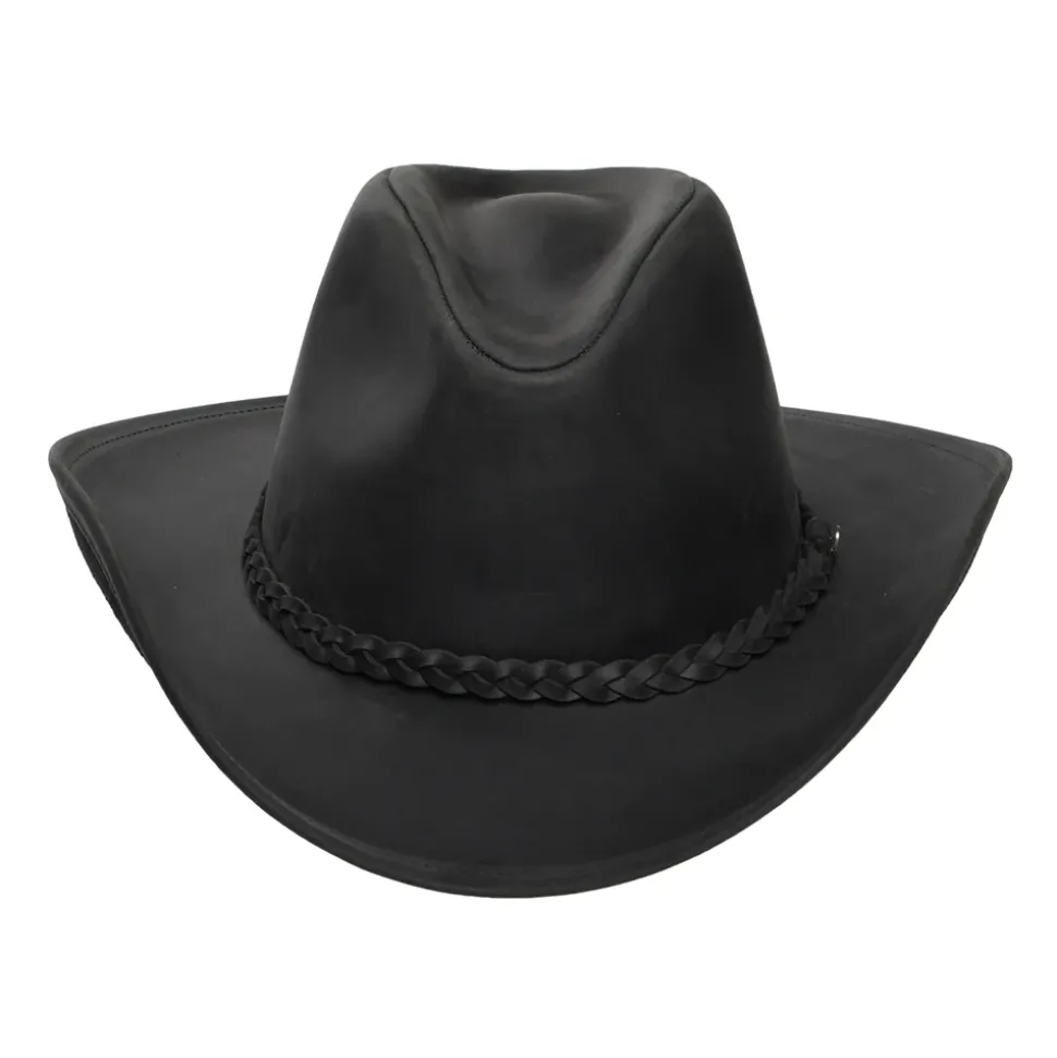 Flash Sale Chapeau de Cowboy en Cuir de Buffle noir JAXON & JAMES Femme/Homme Chapeaux De Cowboy|Chapeaux De Cowboy