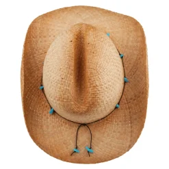 Best Chapeau de Cowboy en Paille Calamity Cattleman naturel SUR LA TÊTE Femme Chapeaux Été|Chapeaux De Paille