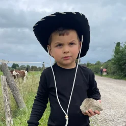 Sale Chapeau de Cowboy Enfant noir-blanc JAXON & JAMES Femme/Enfant Garçons|Chapeaux De Cowboy