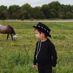 Sale Chapeau de Cowboy Enfant noir-blanc JAXON & JAMES Femme/Enfant Garçons|Chapeaux De Cowboy