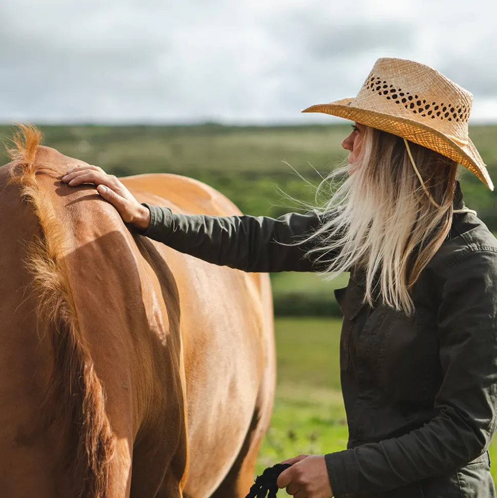 Shop Chapeau de Cowboy Maggie May naturel JAXON & JAMES Femme Chapeaux De Paille|Chapeaux Femme
