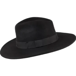 Best Chapeau Fedora à Bord Large The Author noir JAXON & JAMES Femme/Homme Chapeaux Trilby|Chapeaux Fedora