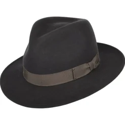 Best Chapeau Fedora Déformable Hydrofuge Curtis en Laine Feutrée gris Femme/Homme Chapeaux Trilby|Chapeaux Hiver