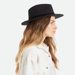 Fashion Chapeau Fedora en Coton Hydrofuge Messer X Adventure noir Femme/Homme Chapeaux Trilby|Chapeaux Fedora