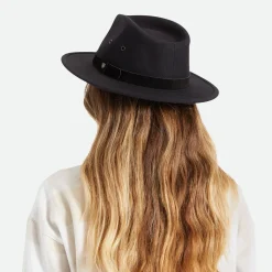 Fashion Chapeau Fedora en Coton Hydrofuge Messer X Adventure noir Femme/Homme Chapeaux Trilby|Chapeaux Fedora