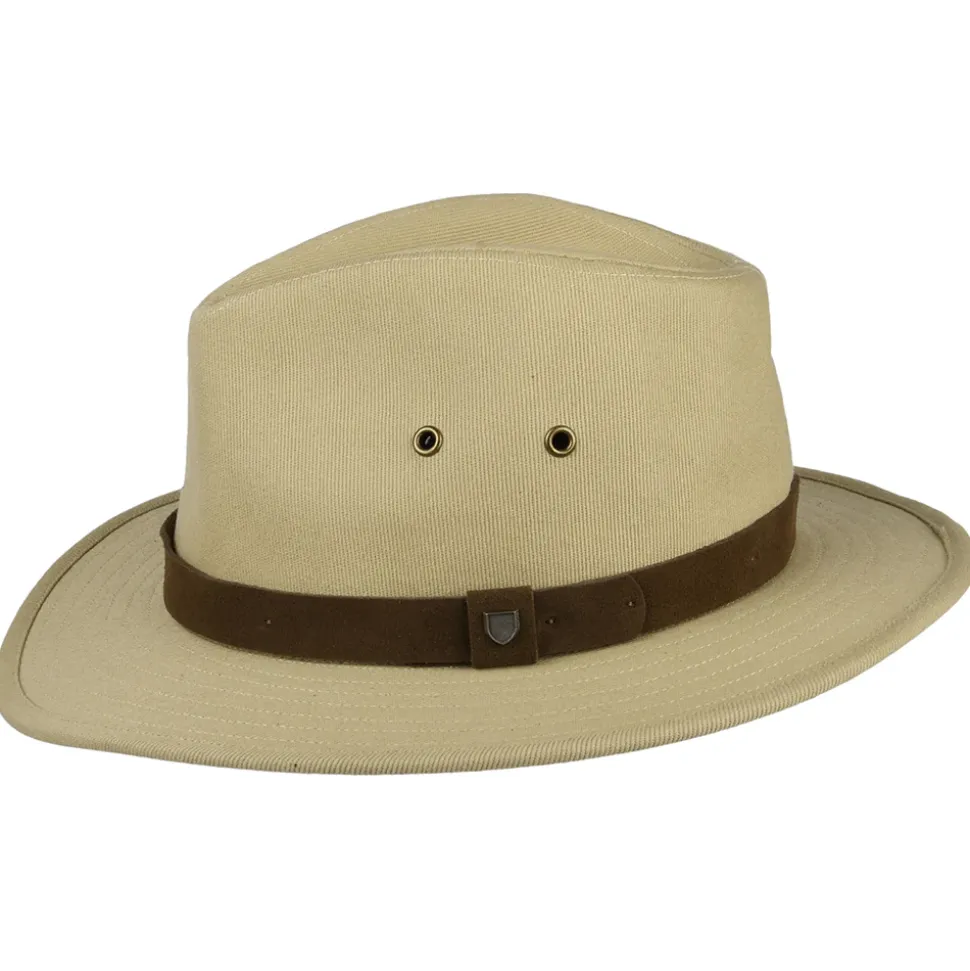 Discount Chapeau Fedora en Coton Hydrofuge Messer X Adventure crème Femme/Homme Chapeaux Trilby|Chapeaux Fedora