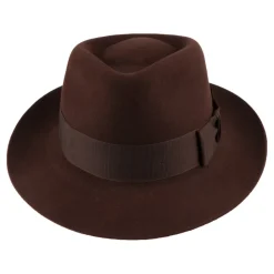 Sale Chapeau Fedora en Fourrure Feutrée Casablanca marron Femme/Homme Chapeaux Trilby|Chapeaux Fedora