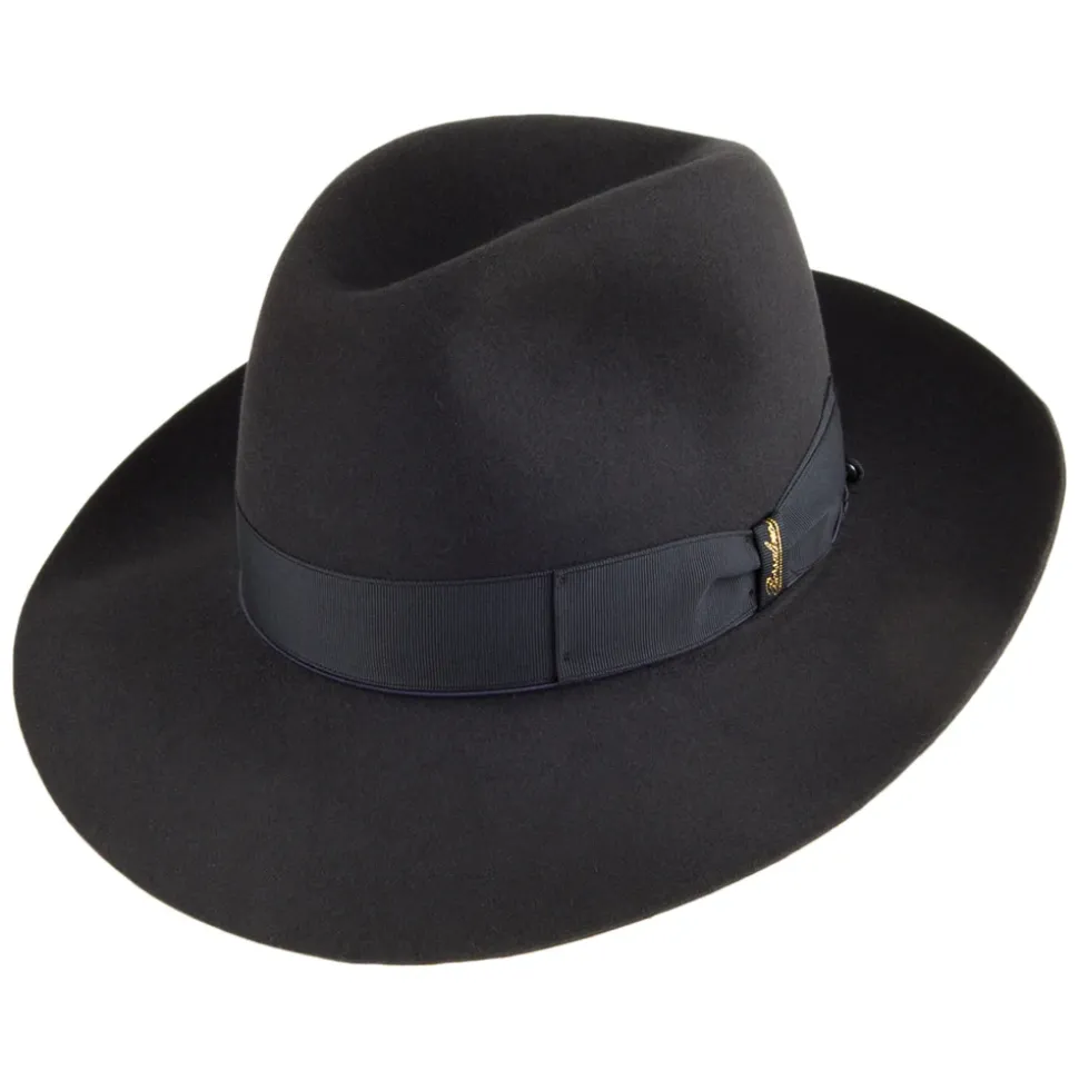 Best Chapeau Fedora en Fourrure Feutrée Avalon anthracite Femme Chapeaux Trilby|Chapeaux Fedora