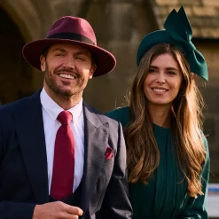 Hot Chapeau Fedora en Laine Feutrée Chinée Hydrofuge Boston merlot Femme/Homme Chapeaux Trilby|Chapeaux Fedora