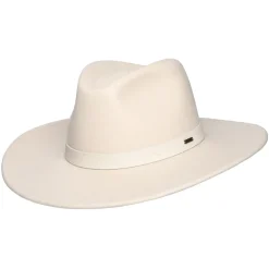 Flash Sale Chapeau Fedora en Laine Feutrée Harper crème Femme Chapeaux Trilby|Chapeaux Fedora