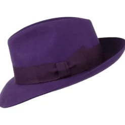 Flash Sale Chapeau Fedora en Laine Feutrée Mayfair violet Femme/Homme Chapeaux Trilby|Chapeaux Fedora