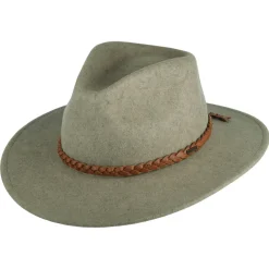 Flash Sale Chapeau Fedora en Laine Feutrée Messer Western naturel chiné Femme/Homme Chapeaux Trilby|Chapeaux Fedora