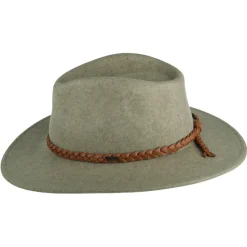 Flash Sale Chapeau Fedora en Laine Feutrée Messer Western naturel chiné Femme/Homme Chapeaux Trilby|Chapeaux Fedora