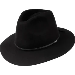 Store Chapeau Fedora en Laine Feutrée Wesley noir Femme/Homme Chapeaux Trilby|Chapeaux Fedora