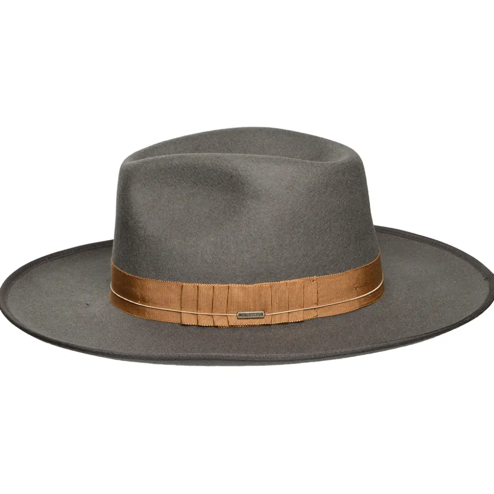 Fashion Chapeau Fedora en Laine Feutrée Reno gris foncé Femme/Homme Chapeaux Trilby|Chapeaux Fedora