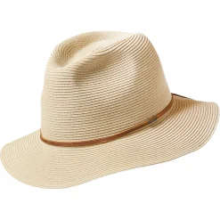 Best Sale Chapeau Fedora en Paille Pliable Wesley beige sable Femme/Homme Chapeaux Trilby|Chapeaux Fedora