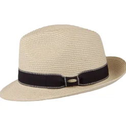 Discount Chapeau Fedora en Paille Toyo Tressage Fin Wyatt naturel Femme/Homme Chapeaux Trilby|Chapeaux Fedora