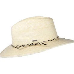 Cheap Chapeau Fedora en Paille Messer Western naturel Femme/Homme Chapeaux Trilby|Chapeaux Fedora