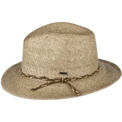 Store Chapeau Fedora en Paille Messer Western sable Femme/Homme Chapeaux Trilby|Chapeaux Fedora