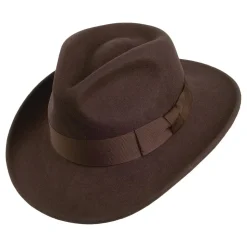 Clearance Chapeau Fedora Ford marron JAXON & JAMES Femme/Homme Chapeaux Trilby|Chapeaux Fedora
