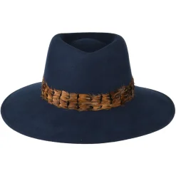 Best Chapeau Fedora Hydrofuge avec Plume bleu marine Femme Chapeaux Trilby|Chapeaux Fedora
