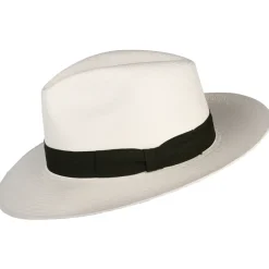 Fashion Chapeau Fedora Panama à Bord Baissé décoloré-olive Femme Chapeaux Trilby|Chapeaux Fedora