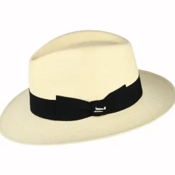 Best Sale Chapeau Fedora Panama Fino naturel Femme Chapeaux Trilby|Chapeaux Fedora