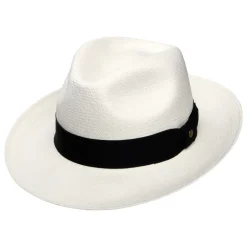 Cheap Chapeau Fedora Panama Grade 8 décoloré Femme/Homme Chapeaux Trilby|Chapeaux Fedora
