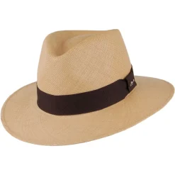 Flash Sale Chapeau Fedora Panama Hamilton caramel Femme/Homme Chapeaux Trilby|Chapeaux Fedora