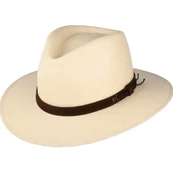 Outlet Chapeau Fedora Panama Walkabout naturel Femme/Homme Chapeaux Trilby|Chapeaux Fedora