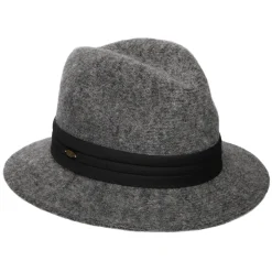 New Chapeau Fedora Pliable en Angora Mélangé India anthracite Femme Chapeaux Trilby|Chapeaux Hiver