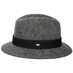 New Chapeau Fedora Pliable en Angora Mélangé India anthracite Femme Chapeaux Trilby|Chapeaux Hiver