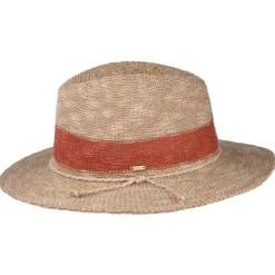 Discount Chapeau Fedora Ponui marron clair-gingembre Femme Chapeaux Trilby|Chapeaux Fedora