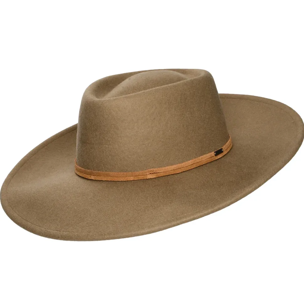 Clearance Chapeau Fedora Rancher en Laine Feutrée Convertabrim Brenton marron clair Femme/Homme Chapeaux Trilby|Chapeaux Fedora