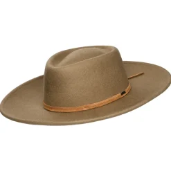 Clearance Chapeau Fedora Rancher en Laine Feutrée Convertabrim Brenton marron clair Femme/Homme Chapeaux Trilby|Chapeaux Fedora