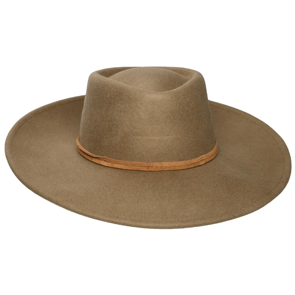 Clearance Chapeau Fedora Rancher en Laine Feutrée Convertabrim Brenton marron clair Femme/Homme Chapeaux Trilby|Chapeaux Fedora