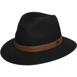 Discount Chapeau Fedora Safari Déformable en Fourrure Feutrée noir Femme/Homme Chapeaux Trilby|Chapeaux Fedora