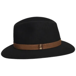 Discount Chapeau Fedora Safari Déformable en Fourrure Feutrée noir Femme/Homme Chapeaux Trilby|Chapeaux Fedora