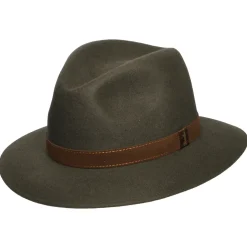 Outlet Chapeau Fedora Safari Déformable en Fourrure Feutrée sauge Femme/Homme Chapeaux Trilby|Chapeaux Fedora
