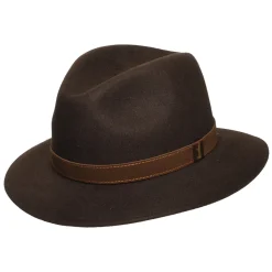 Best Sale Chapeau Fedora Safari Déformable en Fourrure Feutrée marron Femme/Homme Chapeaux Trilby|Chapeaux Fedora