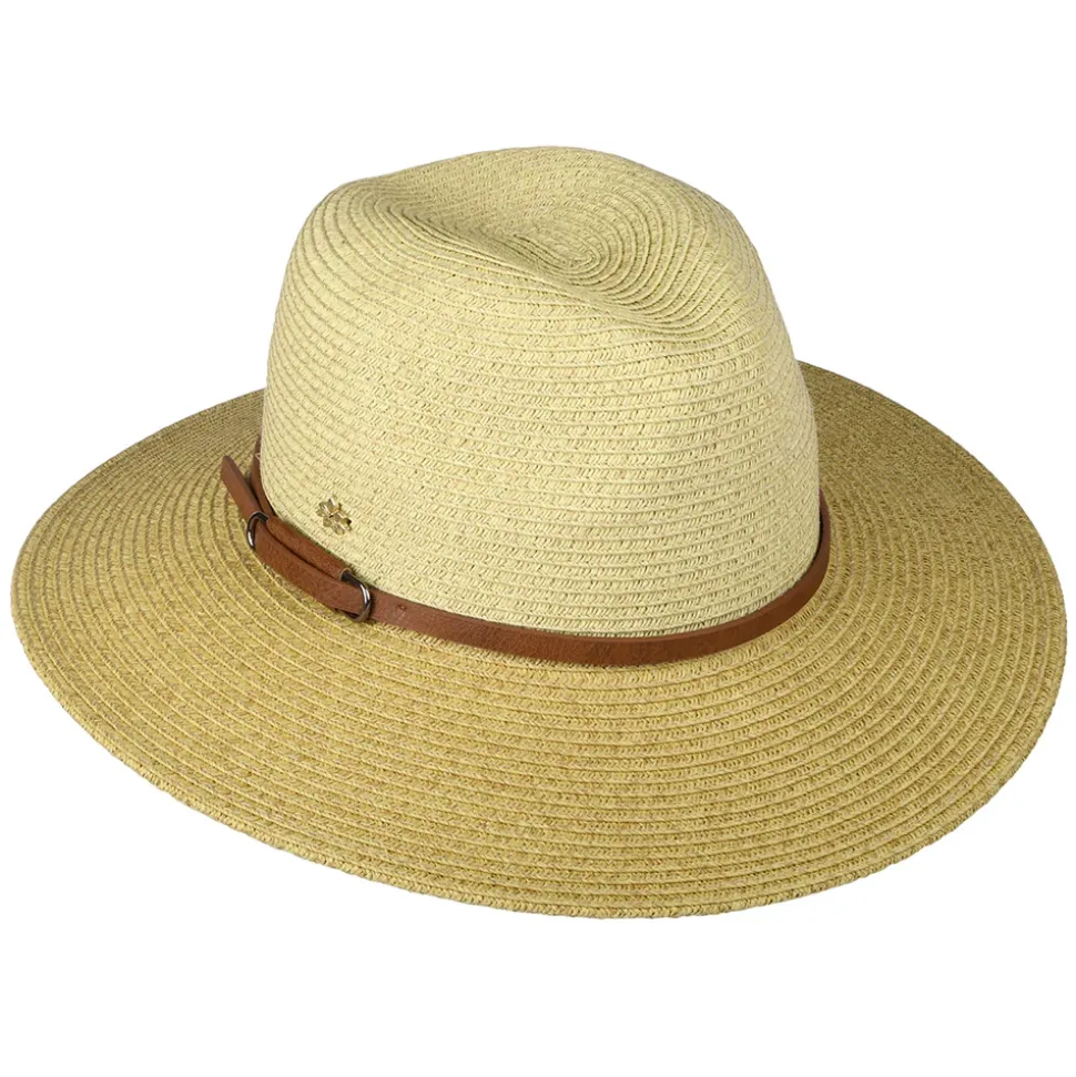 Best Sale Chapeau Fedora Safari en Papier Tressé Sapo naturel-marron Femme Chapeaux Trilby|Chapeaux Fedora