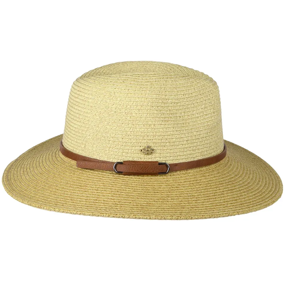 Best Sale Chapeau Fedora Safari en Papier Tressé Sapo naturel-marron Femme Chapeaux Trilby|Chapeaux Fedora